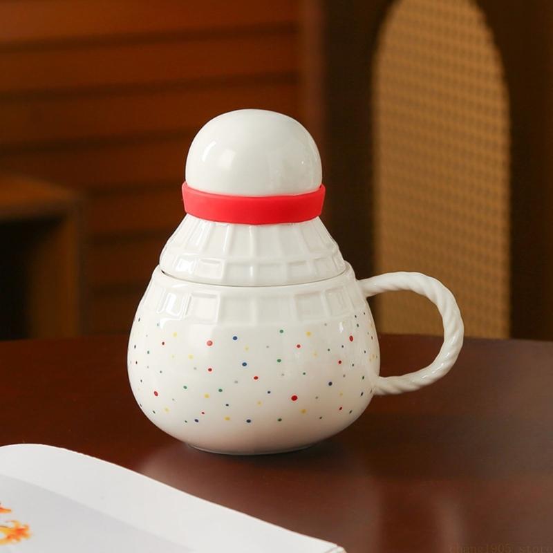Badminton Cup - QX2E Elegant 370ml Ceramic Coffee Cup