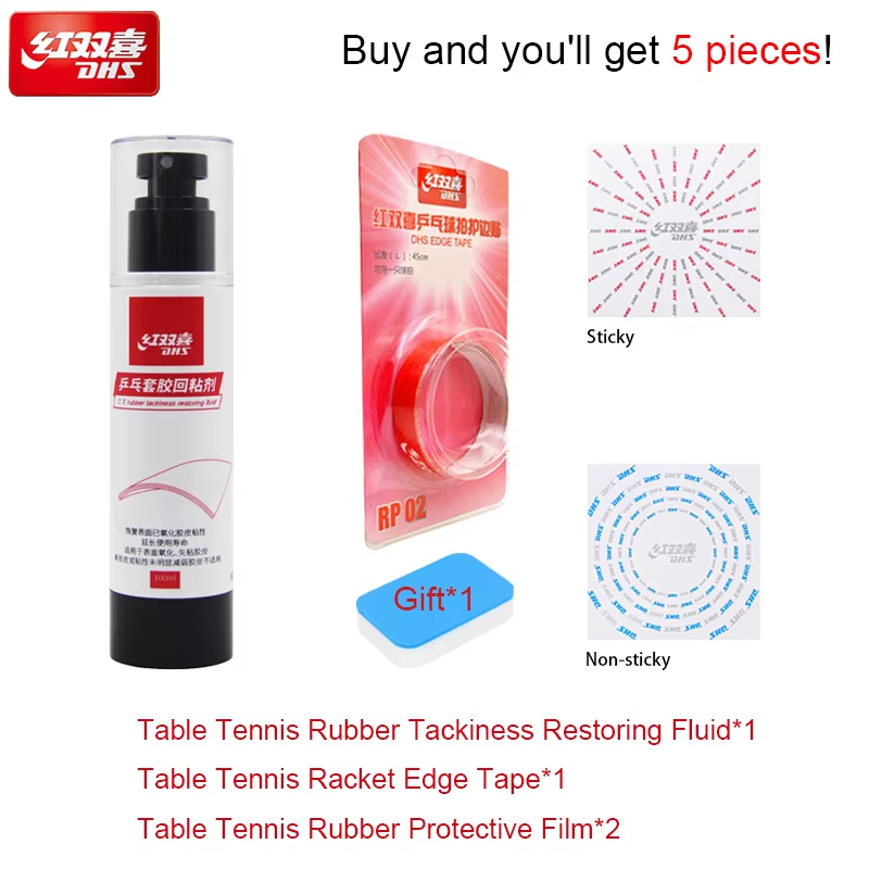 Badminton Background - DHS 100ml Table Tennis Rubber Tackiness