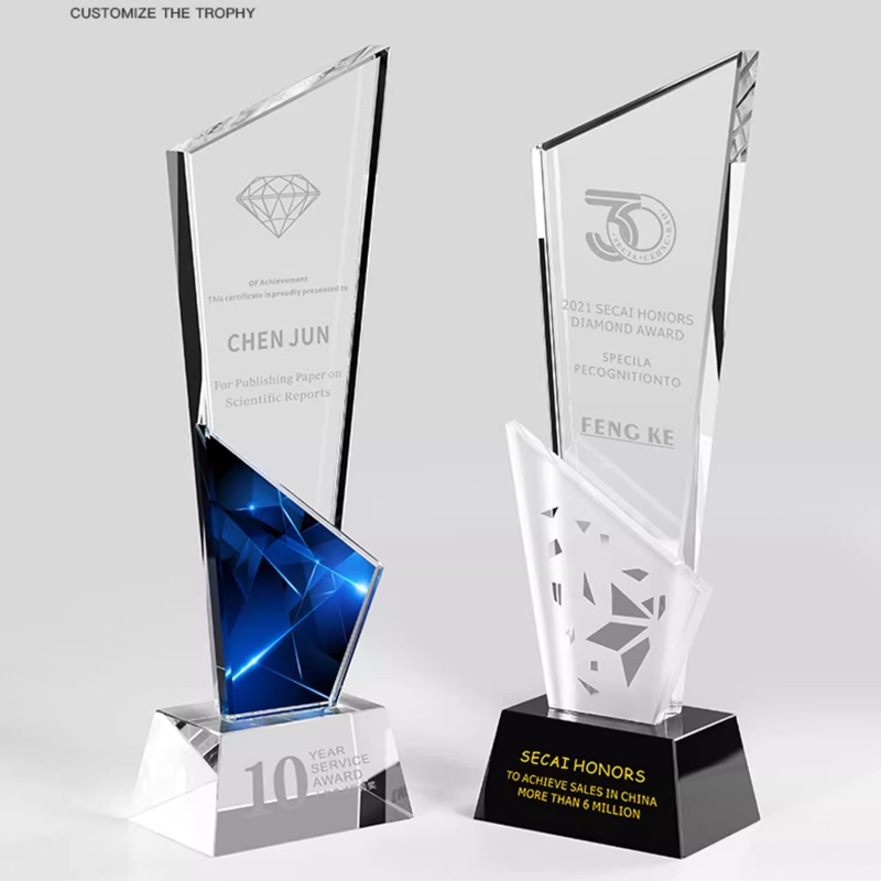 Badminton Cup - 1pc Personalized Customized Crystal Glass Recognition