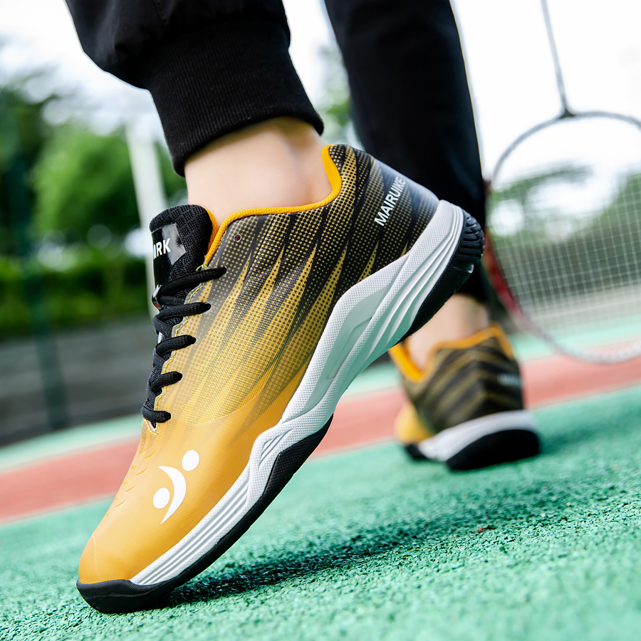 Shoe Non Slip Badminton - Men Badminton Shoes Breathable Mesh Leather
