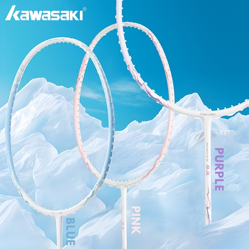 Badminton Raket - Kawasaki GLACIER 5U Badminton Racket Highly