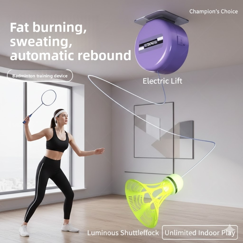 Badminton Raket - Badminton single play training device, automatic