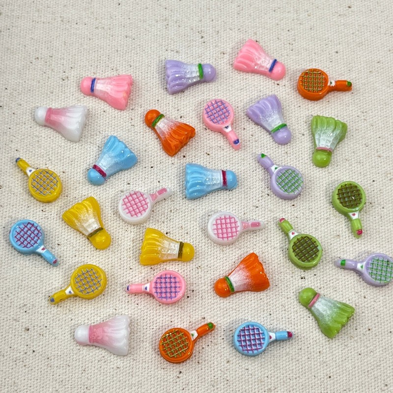 20pcs 3D Mini Cartoon Simulate - Badminton Minion ulasan dan harga