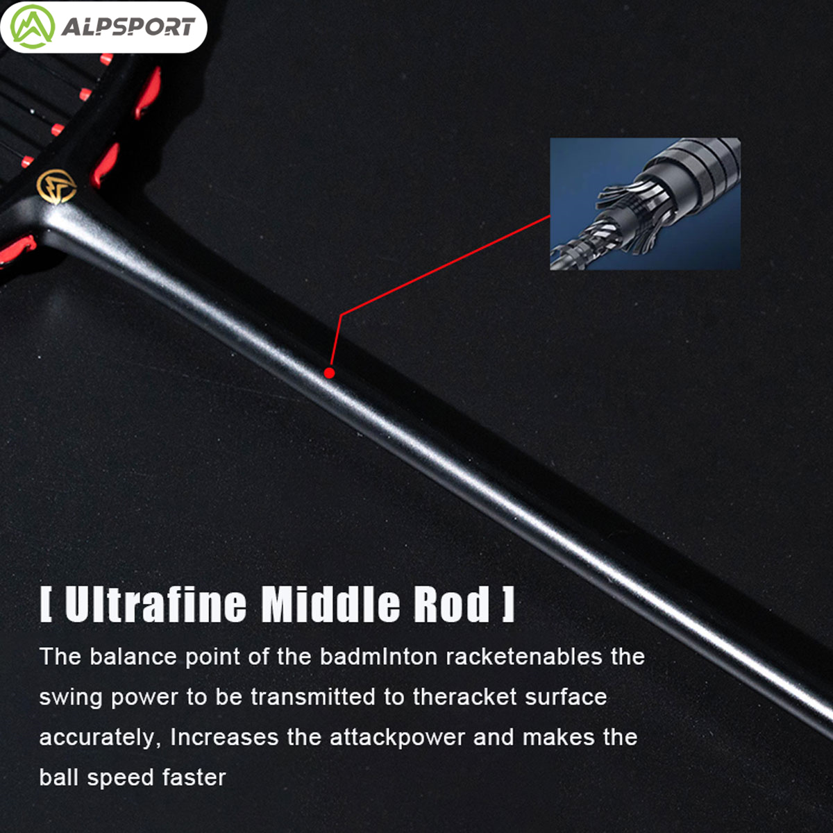Alpsport MH-V5 5U 75g Wave Leg - Badminton Background ulasan dan harga