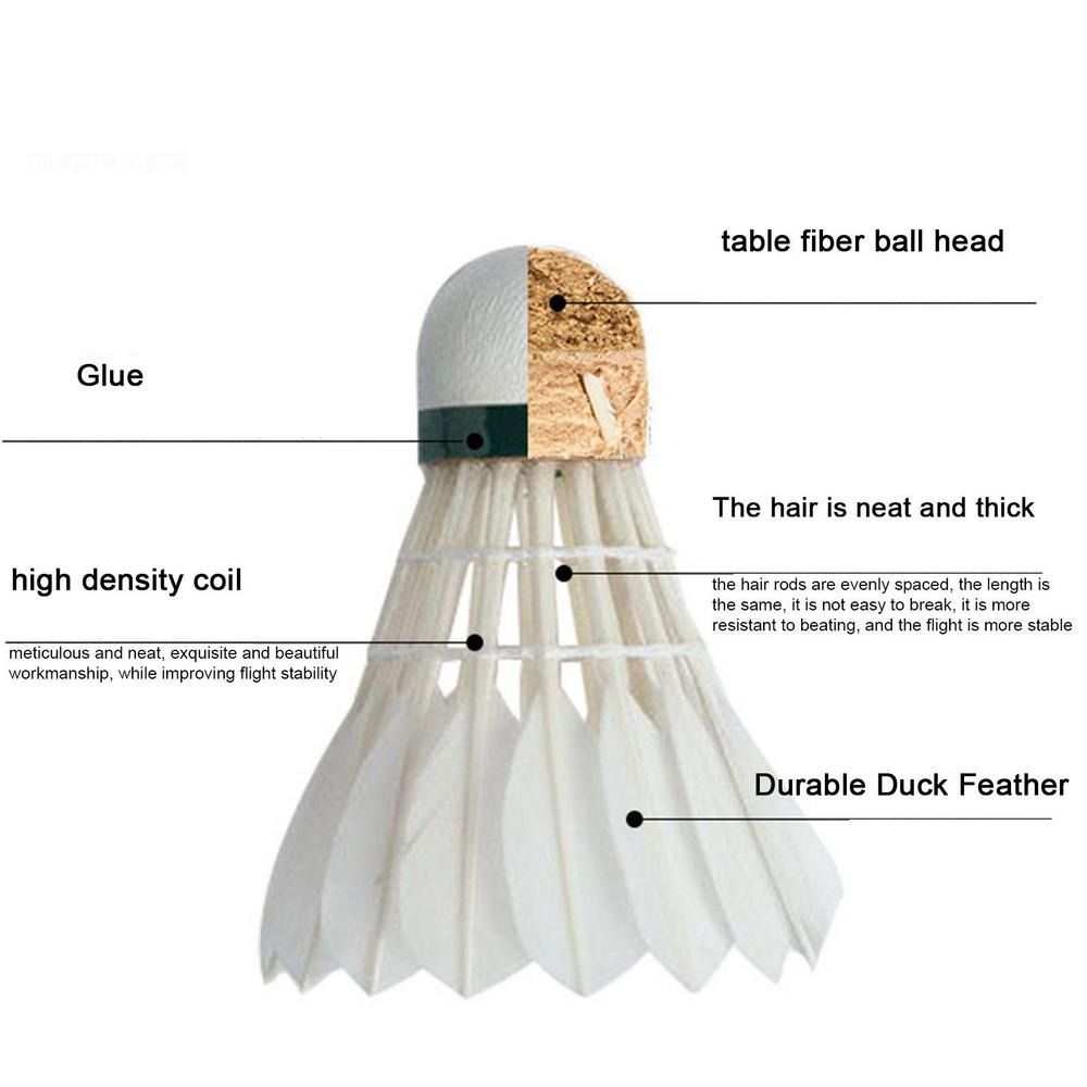 3/6/12Pcs New White Badminton  - Badminton Event ulasan dan harga
